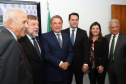 O governador Carlos Massa Ratinho Junior defendeu nesta quarta-feira (10), na Comissão Especial da Reforma da Previdência do Senado Federal, a inclusão de Estados e municípios no texto da Proposta de Emenda à Constituição (PEC) que altera as regras de aposentadoria. A matéria tramita na Câmara dos Deputados neste mês sem essa condição impositiva, defendida pela maioria dos governadores e prefeitos.Foto: Rodrigo Felix Leal/ANPr