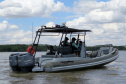 
Rio Paraná recebe reforço de policiamento pelo BPFron para combater crimes transfronteiriços. Foto: Divulgação/PMPR