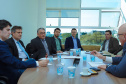 Executivos do Banco de Desenvolvimento da América Latina (CAF) estiveram no Paraná nesta quinta-feira (11) para apresentar as linhas de crédito disponíveis para investimentos no Estado. Os executivos da instituição foram recebidos pelo secretário do Planejamento e Projetos Estruturantes, Valdemar Bernardo Jorge, e por representantes da Casa Civil e da Governadoria.Foto: Guilherme Flores/Casa Civil