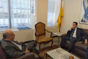 O governador Carlos Massa Ratinho Junior também se reuniu com o embaixador Mauro Vieira, ex-ministro de Relações Exteriores e representante permanente do Brasil junto à ONU e falaram sobre os dois eventos que terão a participação do Paraná.Foto: Divulgação/ANPr