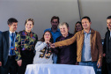 Entrega de moradias para 100 famílias de Marechal Cândido Rondon, no Oeste do Paraná, nesta segunda-feira (15). Marechal Cândido Rondon, 15/07/2019 -  Foto: Geraldo Bubniak/ANPr