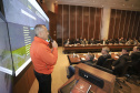 O governador em exercício Darci Piana reunido com o secretariado de Governo. Na foto, o coordenador da Defesa Civil do Paraná, Cel. QOBM Ricardo Silva.Curitiba, 16-07-19.Foto: Arnaldo Alves / ANPr.
