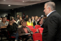A Secretaria da Justiça, Família e Trabalho do Governo do Paraná (Sejuf), por meio do Departamento de Atendimento Socioeducativo (Dease), lançou nesta terça-feira (16), com a presença do secretário da Sejuf, Ney Leprevost, o Programa de Formação Anual dos Servidores da Socioeducação, no Palácio das Araucárias, em Curitiba.Foto: Divulgação/SEJUF