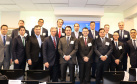 O governador Carlos Massa Ratinho Junior apresentou nesta quarta-feira (17) oportunidades que o Estado oferece a um grupo de executivos de corporações internacionais que mantêm investimentos globais. A apresentação foi na Câmara de Comércio Brasil-EUA, em Nova York, que recebeu a terceira edição do Paraná Day. Foto: Ruthe Phillips