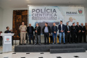 O governador Carlos Massa Ratinho Júnior dá posse a mais de 90 peritos oficiais, no Palácio Iguaçu. Os profissionais integrarão o efetivo da Polícia Científica do Paraná e, após formação, serão distribuídos no Estado, conforme a necessidade. Curitiba, 22/07/2019 -Foto: Geraldo Bubniak/ANPr