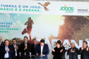 O Paraná terá neste ano uma série de competições que ajudarão a estimular práticas esportivas, além de evidenciar as belezas do Estado, atrair turistas e movimentar a economia de diversas regiões. São os Jogos de Aventura e Natureza, uma iniciativa pioneira no Brasil em formato e abrangência que foi lançada nesta terça-feira (23) pelo governador Carlos Massa Ratinho Junior. Foto:Gilson Abreu/ANPr