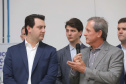 O governador Carlos Massa Ratinho Junior participou nesta terça-feira (23), em Cascavel, do evento de certificação SISBI (Sistema Brasileiro de Inspeção de Produtos de Origem Animal) para a Granja Refem, que desenvolve um projeto pioneiro no Estado de produção de ovos a partir da criação de galinhas sem gaiola. Foto: Arnaldo Alves / ANPr.