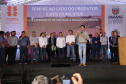 A primeira usina do Brasil de produção de biogás a partir do tratamento dos dejetos de suínos começou a funcionar no Paraná nesta quarta-feira (24), em Entre Rios do Oeste, na Região Oeste do Estado. O governador Carlos Massa Ratinho Junior inaugurou a unidade geradora cuja capacidade total é de 480 KW, transformando por dia 215 toneladas de um agente poluidor em energia limpa. Foto: José fernando Ogura/ANPr