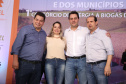 A primeira usina do Brasil de produção de biogás a partir do tratamento dos dejetos de suínos começou a funcionar no Paraná nesta quarta-feira (24), em Entre Rios do Oeste, na Região Oeste do Estado. O governador Carlos Massa Ratinho Junior inaugurou a unidade geradora cuja capacidade total é de 480 KW, transformando por dia 215 toneladas de um agente poluidor em energia limpa. Foto: José fernando Ogura/ANPr