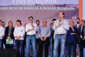 A primeira usina do Brasil de produção de biogás a partir do tratamento dos dejetos de suínos começou a funcionar no Paraná nesta quarta-feira (24), em Entre Rios do Oeste, na Região Oeste do Estado. O governador Carlos Massa Ratinho Junior inaugurou a unidade geradora cuja capacidade total é de 480 KW, transformando por dia 215 toneladas de um agente poluidor em energia limpa. Foto: Rodrigo Felix Leal/ANPr