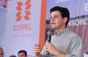 “Esse será o futuro da energia que será produzida no Paraná, aliando uma marca importante do Estado como a suinocultura à geração de biogás”, afirmou o presidente da Copel, Daniel Pimentel Slaviero. Foto: Rodrigo Felix Leal/ANPr
