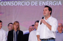 A primeira usina do Brasil de produção de biogás a partir do tratamento dos dejetos de suínos começou a funcionar no Paraná nesta quarta-feira (24), em Entre Rios do Oeste, na Região Oeste do Estado. O governador Carlos Massa Ratinho Junior inaugurou a unidade geradora cuja capacidade total é de 480 KW, transformando por dia 215 toneladas de um agente poluidor em energia limpa. Foto: Rodrigo Felix Leal/ANPr