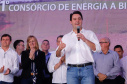 A primeira usina do Brasil de produção de biogás a partir do tratamento dos dejetos de suínos começou a funcionar no Paraná nesta quarta-feira (24), em Entre Rios do Oeste, na Região Oeste do Estado. O governador Carlos Massa Ratinho Junior inaugurou a unidade geradora cuja capacidade total é de 480 KW, transformando por dia 215 toneladas de um agente poluidor em energia limpa. Foto: Rodrigo Felix Leal/ANPr