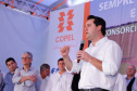 A primeira usina do Brasil de produção de biogás a partir do tratamento dos dejetos de suínos começou a funcionar no Paraná nesta quarta-feira (24), em Entre Rios do Oeste, na Região Oeste do Estado. O governador Carlos Massa Ratinho Junior inaugurou a unidade geradora cuja capacidade total é de 480 KW, transformando por dia 215 toneladas de um agente poluidor em energia limpa. Foto: Rodrigo Felix Leal/ANPr