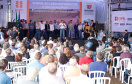 A primeira usina do Brasil de produção de biogás a partir do tratamento dos dejetos de suínos começou a funcionar no Paraná nesta quarta-feira (24), em Entre Rios do Oeste, na Região Oeste do Estado. O governador Carlos Massa Ratinho Junior inaugurou a unidade geradora cuja capacidade total é de 480 KW, transformando por dia 215 toneladas de um agente poluidor em energia limpa. Foto: Rodrigo Felix Leal/ANPr
