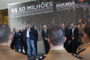 O governador Carlos Massa Ratinho Junior assina promoções e progressões das Forças de Segurança Pública. Foto: Jaelson Lucas/ANPr