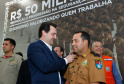 O governador Carlos Massa Ratinho Junior autorizou 1.582 promoções e progressões de servidores Segurança Pública do Paraná. Em solenidade realizada nesta quarta-feira (24), no Palácio Iguaçu, Ratinho Junior assinou despacho governamental de promoção de 75 oficiais e praças da Polícia Militar e Corpo de Bombeiros. Foto: Rodrigo Felix Leal/ANPr