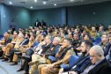 Oficiais e praças de diversas unidades da Polícia Militar do Paraná, principalmente das especializadas, participam nesta quinta e sexta-feira (25 e 26), em Foz do Iguaçu, do 1º Simpósio de Operações Policiais Militares de Fronteira. Foto: Soldado Ismael Ponchio