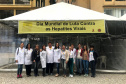 A Secretaria da Saúde do Paraná promove neste mês diversas ações da campanha Julho Amarelo, que visa conscientizar a população sobre a prevenção e tratamento das hepatites virais. Uma das principais atividades aconteceu nesta quinta-feira (25), em Curitiba, com a oferta de testes rápidos para diagnóstico das hepatites B e C. Foto: Divulgação/SESA