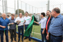 O governador Carlos Massa Ratinho Junior inaugurou nesta sexta-feira (26) em Ivaiporã, no Vale do Ivaí, a unidade do projeto Meu Campinho implantada no município. Ivaiporã, 26/07/2019 -Foto: Geraldo Bubniak/ANPr