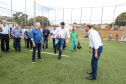 O governador Carlos Massa Ratinho Junior inaugurou nesta sexta-feira (26) em Ivaiporã, no Vale do Ivaí, a unidade do projeto Meu Campinho implantada no município. Ivaiporã, 26/07/2019 -Foto: Geraldo Bubniak/ANPr