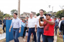 O governador Carlos Massa Ratinho Junior e o prefeito Miguel Amaral inauguraram mais uma unidade do projeto Meu Campinho