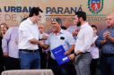 O governador Carlos Massa Ratinho Junior e o prefeito Miguel Amaral inauguraram mais uma unidade do projeto Meu Campinho