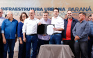 O governador Carlos Massa Ratinho Junior e o prefeito Miguel Amaral inauguraram mais uma unidade do projeto Meu Campinho