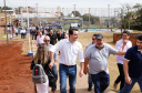 O governador Carlos Massa Ratinho Junior e o prefeito Miguel Amaral inauguraram mais uma unidade do projeto Meu Campinho