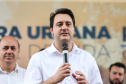 Investimentos do Governo do Estado reforçam o apoio à produção agrícola em Ivaiporã, no Vale do Ivaí (Norte do Paraná). Nesta quinta-feira (26) o governador Carlos Massa Ratinho Junior inaugurou obra de pavimentação de estrada rural e fez a entrega de equipamentos para agricultura, beneficiando 1.350 famílias. O volume de recursos chega a R$ 1,1 milhão.  Ivaiporã, 26/07/2019 -Foto: Geraldo Bubniak/ANPr