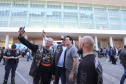 O governador Carlos Massa Ratinho Junior participou e deu as boas-vindas aos motoqueiros, presentes na benção em comemoração ao seu dia. Curitiba, 17-07-19.Foto: Arnaldo Alves / ANPr.