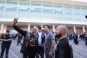 O governador Carlos Massa Ratinho Junior participou e deu as boas-vindas aos motoqueiros, presentes na benção em comemoração ao seu dia. Curitiba, 17-07-19.Foto: Arnaldo Alves / ANPr.