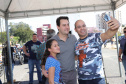 O governador Carlos Massa Ratinho Junior participou e deu as boas-vindas aos motoqueiros, presentes na benção em comemoração ao seu dia. Curitiba, 17-07-19.Foto: Arnaldo Alves / ANPr.