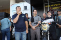 O governador Carlos Massa Ratinho Junior participou e deu as boas-vindas aos motoqueiros, presentes na benção em comemoração ao seu dia. Curitiba, 17-07-19.Foto: Arnaldo Alves / ANPr.