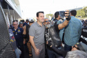 O governador Carlos Massa Ratinho Junior participou e deu as boas-vindas aos motoqueiros, presentes na benção em comemoração ao seu dia. Curitiba, 17-07-19.Foto: Arnaldo Alves / ANPr.