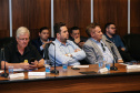 O governador Carlos Massa Ratinho Júnior recebe nesta segunda-feira (29),  prefeitos da Margem do Rio Paranapanema para tratar da retirada da energia vendida por usinas da formação do valor adicionado do ICMS. Curitiba, 29/07/2019 -Foto: Geraldo Bubniak/ANPr