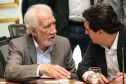 O governador Carlos Massa Ratinho Júnior recebe nesta segunda-feira (29),  prefeitos da Margem do Rio Paranapanema para tratar da retirada da energia vendida por usinas da formação do valor adicionado do ICMS. Curitiba, 29/07/2019 -Foto: Geraldo Bubniak/ANPr