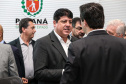 O governador Carlos Massa Ratinho Júnior recebe nesta segunda-feira (29),  prefeitos da Margem do Rio Paranapanema para tratar da retirada da energia vendida por usinas da formação do valor adicionado do ICMS. Curitiba, 29/07/2019 -Foto: Geraldo Bubniak/ANPr