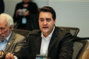 O governador Carlos Massa Ratinho Júnior recebe nesta segunda-feira (29),  prefeitos da Margem do Rio Paranapanema para tratar da retirada da energia vendida por usinas da formação do valor adicionado do ICMS. Curitiba, 29/07/2019 -Foto: Geraldo Bubniak/ANPr