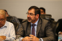 O governador Carlos Massa Ratinho Júnior recebe nesta segunda-feira (29),  prefeitos da Margem do Rio Paranapanema para tratar da retirada da energia vendida por usinas da formação do valor adicionado do ICMS. Curitiba, 29/07/2019 -Foto: Geraldo Bubniak/ANPr