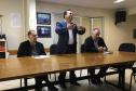 Foi realizada nesta quarta feira (30), a 77° reunião ordinária do CEPATUR – Conselho Paranaense de Turismo. Antes da abertura oficial o presidente da Parana Turismo Jacob Mehl, seguido pelo secretário de desenvolvimento sustentável e do turismo Márcio Nunes, fizeram uso da palavra. Na sequência o presidente do conselho Antônio Azevedo iniciou a reunião que aconteceu no Auditório da SEDEST, secretaria de desenvolvimento sustentável e do turismo Foto: Divulgação/SEDEST