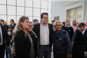 O governador Carlos Massa Ratinho Junior assina nesta quarta-feira (31), no Palácio Iguaçu, em Curitiba, convênio com o Consórcio Paraná Saúde para repasse de recursos destinados à compra de medicamentos. Os medicamentos são para a Farmácia Paraná, que faz parte do sistema público de saúde e atende gratuitamente a população pelo SUS. Curitiba, 31/07/2019 -Foto: Geraldo Bubniak/ANPr