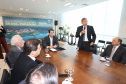 O governador Carlos Massa Ratinho Junior e o diretor-presidente da Itaipu, general Joaquim Silva e Luna, assinaram nesta quinta-feira (01), convênio para dar início à construção da segunda ponte ligando o Brasil ao Paraguai, em Foz do Iguaçu.Curitiba, 01-08-19.Foto: Arnaldo Alves / ANPr.