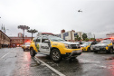 A Polícia Militar do Paraná (PM-PR) iniciou uma mega-operação (Operação 100) em Curitiba  e Região Metropolitana nesta sexta-feira (2). São 165 viaturas, 550 policiais militares de todos os batalhões espalhados pelos municípios com auxílio de motocicletas, cães, cavalos e helicóptero.  Curitiba, 02/08/2019 -  Foto: Geraldo Bubniak/ANPr
