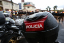 A Polícia Militar do Paraná (PM-PR) iniciou uma mega-operação (Operação 100) em Curitiba  e Região Metropolitana nesta sexta-feira (2). São 165 viaturas, 550 policiais militares de todos os batalhões espalhados pelos municípios com auxílio de motocicletas, cães, cavalos e helicóptero.  Curitiba, 02/08/2019 -  Foto: Geraldo Bubniak/ANPr