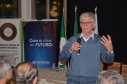Uma agropecuária com mais tecnologia e inovação a serviço do fornecimento de alimentos em maior quantidade e qualidade para o Brasil e o mundo. Esse foi o tema abordado pelo secretário de Estado da Agricultura e do Abastecimento, Norberto Ortigara, no 1º. Fórum do Agronegócio, Tecnologia e Inovação, promovido pela Câmara Temática do Agronegócio do Conselho de Desenvolvimento Econômico de Campo Mourão, nesta terça-feira (06). Foto: Divulgação/SEAB