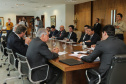 O governador Carlos Massa Ratinho Junior recebeu nesta quarta-feira (7), no Palácio Iguaçu, dirigentes da OnlyStars, que representam grupos empresariais chineses e portugueses no Brasil.    Curitiba, 05/08/2019 -Foto: Geraldo Bubniak/ANPr