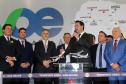 O Paraná passa a ter a maior malha aeroviária do País com o início nesta quarta-feira (07) do programa Voe Paraná. O novo pacote aéreo regional foi lançado pelo governador Carlos Massa Ratinho Junior no Aeroporto do Bacacheri, em Curitiba, e vai atender 12 cidades, de todas as regiões do Estado.Foto Gilson Abreu AENPr