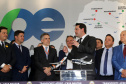 O Paraná passa a ter a maior malha aeroviária do País com o início nesta quarta-feira (07) do programa Voe Paraná. O novo pacote aéreo regional foi lançado pelo governador Carlos Massa Ratinho Junior no Aeroporto do Bacacheri, em Curitiba, e vai atender 12 cidades, de todas as regiões do Estado.Foto Gilson Abreu AENPr