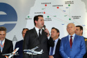 O Paraná passa a ter a maior malha aeroviária do País com o início nesta quarta-feira (07) do programa Voe Paraná. O novo pacote aéreo regional foi lançado pelo governador Carlos Massa Ratinho Junior no Aeroporto do Bacacheri, em Curitiba, e vai atender 12 cidades, de todas as regiões do Estado.Foto Gilson Abreu AENPr